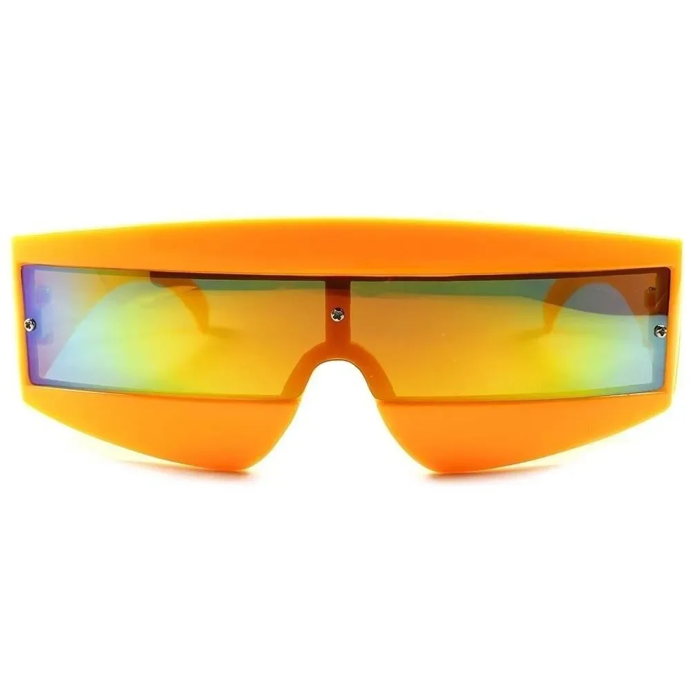 Robotic Alien Space Party Rave Costume Futuristic Cosplay Orange Sunglasses C32